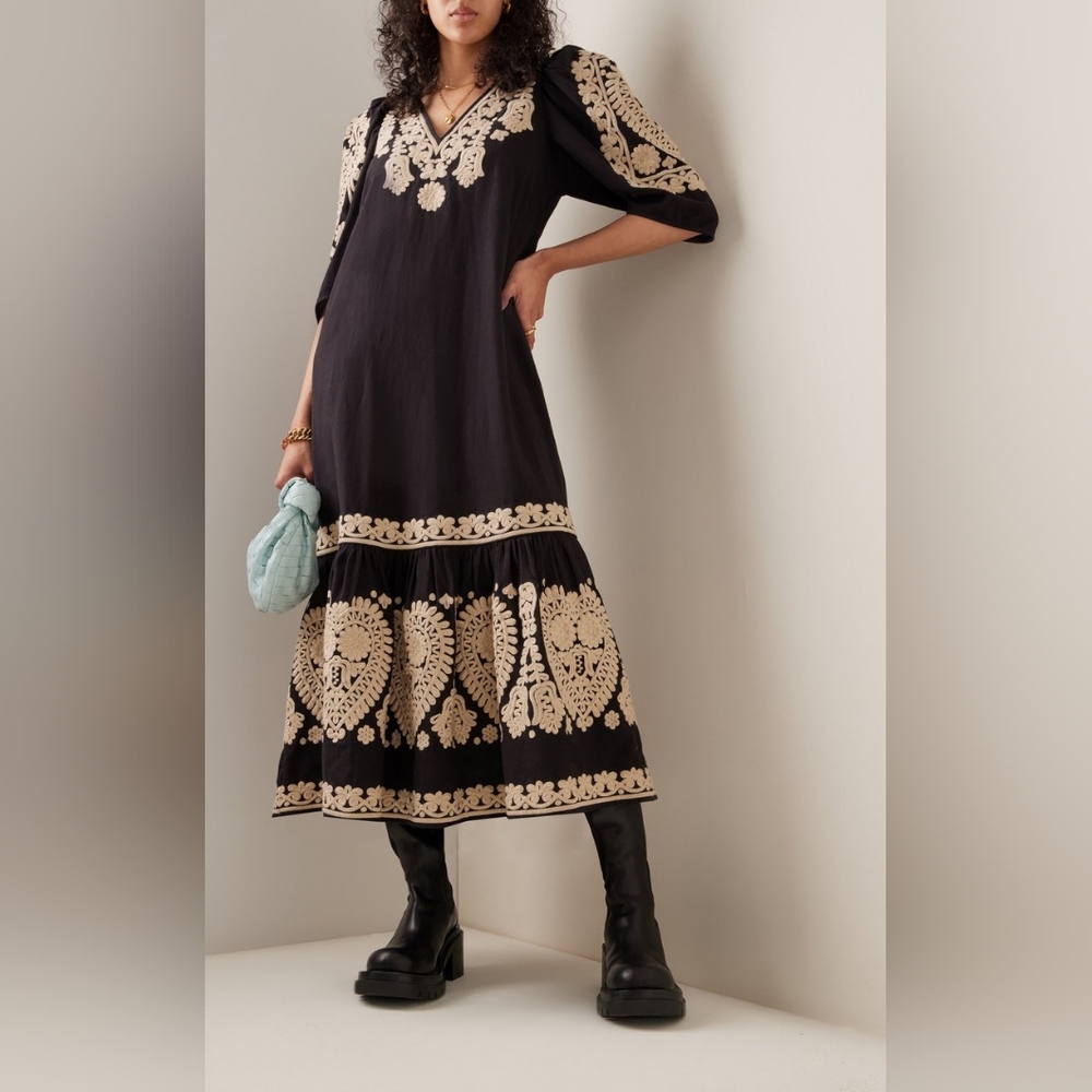 NWT Sea New York Holly soutache V-neck dress XS